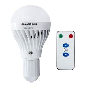 Smart Illumination 7W E27 LED 220V Bulb Rechargeable Dimmable Emergency Lamp Wireless Light bulb For Home Bedroom With IR Remote Control 221119