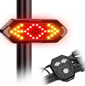 Voyant de queue de vélo LED intelligent Lampe d'avertissement de sécurité rechargeable USB avec klaxon de haut-parleur 120BD Puissant vélo LED Feux tournants arrière Accessoires de vélo