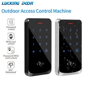 Smart Lock IP67 Impermeable Touch Backlight Control de acceso Teclado RFID 125KHz EM Acceso al aire libre Teclado Cerradura de puerta Abridor Wiegand Reader 230206