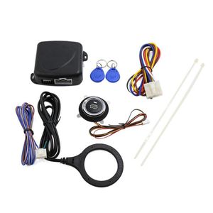 Système d'alarme de voiture RFID intelligent bouton d'arrêt de démarrage du moteur poussoir antidémarrage sans clé Go convient aux voitures 12V voitures mate330z