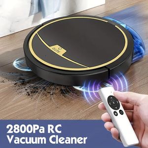 Aspirateur robot intelligent avec aspiration 2800 Pa, télécommande, anti-chute, réservoir d'eau, vadrouille et balayage humide/sec - L'outil de nettoyage ultime !