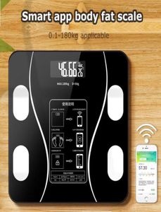 Échelle de poids Smart Scale Fat Fat Wireless Digital Composition Analyzer avec smartphone App Bluetooth9491533