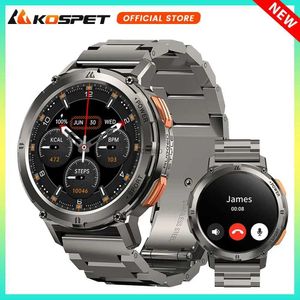 Montres intelligentes Original KOSPET TANK T2 Ultra Smartwatch pour hommes montres AMOLED AOD Smartwatch Bluetooth appel électronique montre intelligente pour hommes