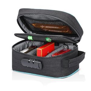 Smell Proof Cigarette Smoking Stash Bag Tobacco Herbs Combination Lock Container Cigar Grinder Pipe Travel Box Digital Bag 240305