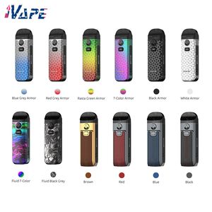 Kit SMOK Nord 4 dosettes 2000 mAh 80 W 4,5 ml dosettes maillées double anneaux de contrôle du flux d'air USB Type-C charge rapide