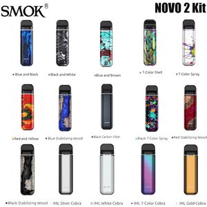 SMOK NOVO 2 KIT 800mAh Battery LED Indicator with 2ml Novo 2 Pod Cartridge 15 Colors Vaporizer Authentic