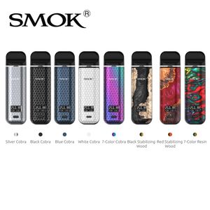 SMOK Novo X Pod Kit 25W VW Vapor Device Built-in 800mAh Battery 2ml Meshed Pod 0.8ohm DC MTL Cartridge For Excellent Flvor 100% Authentic