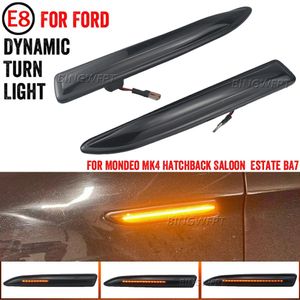 Feu de position latéral LED dynamique noir de fumée, clignotant ambre, lampe pour Ford Mondeo Mk4 Hatchback Saloon Estate (BA7) 2007 – 2015