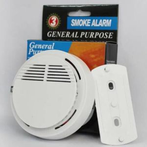 Detector de humo Sistema de alarmas Sensor Alarma contra incendios Detectores inalámbricos independientes Seguridad para el hogar Alta sensibilidad LED estable 85DB 9V Batería ZZ