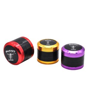 Smooth Shop Wee Grinder Multicolor Metal Fumer Herb Grinders 4Layers 53 mm Air Craft Aluminium Spices Cigarette Miller Miller Tobacco Herbal Grinder Wholesale Bo