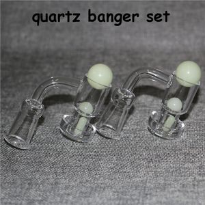 Fumée Terp Slurpers Quartz Banger avec 14mm 22mm perles de marbre de verre boules de 6mm pour bangs d'eau cendrier