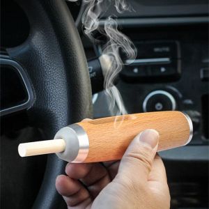 La conduite en artefact fumante ne peut pas laisser tomber les accessoires de fumée de cendre de cendre en bois Couverture de tabac respectueuse de l'environnement pour le jeu