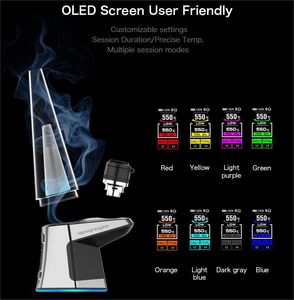 Smoking Luxo Electric Dab Rig Original Hookah Wax Concentrate Shatter Budder Dab Rig With Display Wireless Charger Portable Base