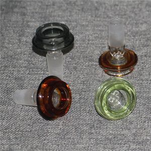 Fumar Mobius Glass Bowl 14 mm 18 mm Jonit macho con pantalla de panal Tazones redondos Ash Catcher Bubbler Glass Bong
