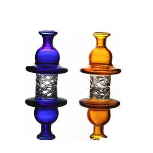 Pipes à fumer Carb Cap Glass For 25Mm Flat Top Dome With Spinning Air Hole Terp Pearl Quartz Banger Nail Drop Delivery Home Garden H Dhrf2