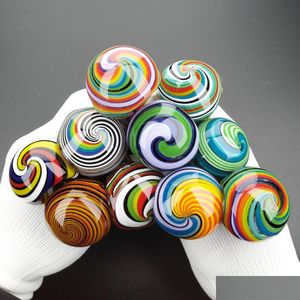 Smoking Pipes Dry Herb Lollipop Glass Hand-Blown Handcrafted Bubbler Luxury Wholesale 4.5 Inch Chill Hand Pipe Colorf Strips Cuillère C Dh0Cd