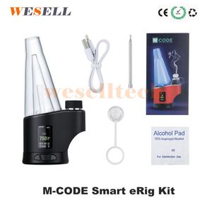 Pipes de fumer Autres accessoires fumeurs Electronica Hato Wax Dab Kit Vaporisateur ATomizer M-Code Glass Water Pipe DHCOT 693544286416