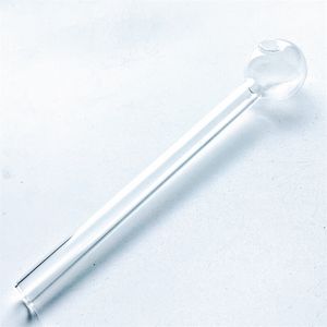 Tubo de fumar 15cm vidro pirex transparente queimador de óleo tubo de combustão grande tubo ponta do prego muito barato