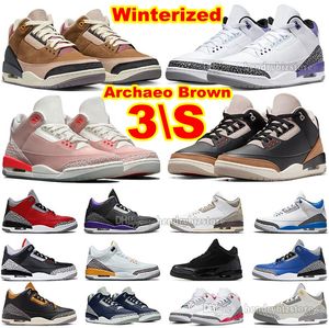 3S Vintage Floral Archaeo Brown Winterball Zapatos Baloncesto Rust Pink Dark Iris Desert Elefante Pine Green Racer Blue True Lucky Green Kumquat 3 Entrenadores