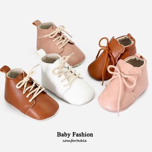 Zapatillas de deporte Estilo británico Zapatos de bebé marrón Niño Primeros caminantes Fondo suave Antideslizante Nacido Niño Niña 221119
