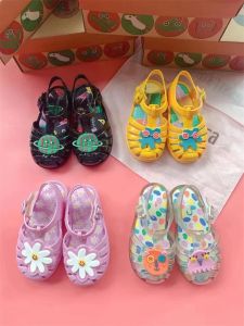 Sneakers Top Quality Hot Sale Child's Roma Sandals 2022 Mini Melissa Girl and Boy Jelly Shoes Princess Fashion Beach Sandals HMI082