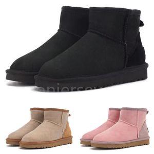 Bottes de neige pour femmes avec Logo brodé, bottes courtes chaudes de styliste, chaussures d'extérieur d'hiver, cadeaux de noël, 25134