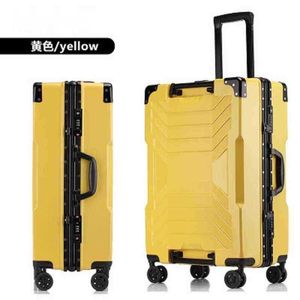Snugcozy cadre en aluminium pouces Robot bagage roulant Spinner marque voyage valise de haute qualité J220708