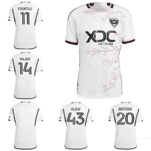 Fútbol Washington DC United Jersey 20 BENTEKE 43 KLICH 5 JEAHZE BIRNBAUM CANOUSE HOPKINS KU-DIPIETRO FOUNTAS HINES-IKE MILLER RUAN SANTOS Kits de camiseta de fútbol 23-24