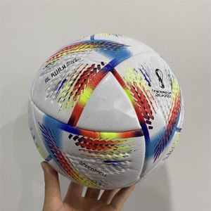 Soccerball AL RIHLA 2022 Ballons de la Coupe du Monde Taille 5 Premium Beau football spécifique au match Pas d'air sur le ballon Sur le bateau AL Rihla et AL Hilm