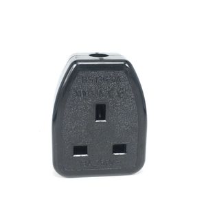 Enchufes de cobre negro 13A 250V enchufe de adaptador de CA eléctrico universal estándar británico UK BS1363 enchufe hembra de cableado de hogar de viaje Z0327