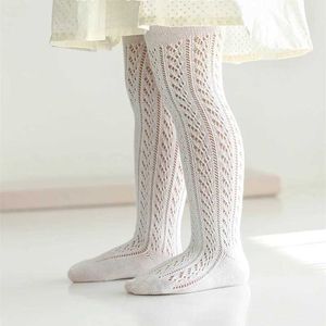 Chaussettes bonneterie été bébé filles collants mince infantile fille enfant en bas âge nouveau-né enfants respirant creux collants enfants doux coton bas