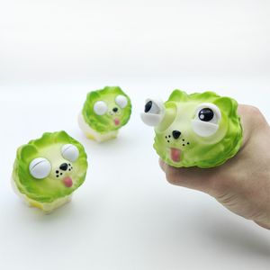 Soft Cute Vegetable Dog Fidget Sensory Toy Pop Squeeze Eyes Out Stuffed Autisme Besoins spéciaux Soulagement du stress Soulagement du stress Vent Toy 2273