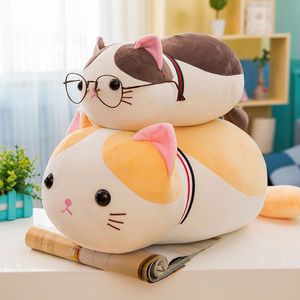 Postre suave gato maestro peluche gatito muñeca niña almohada regalo de cumpleaños para niños fabricante al por mayor