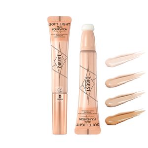 Base mate suave y ligera Cojín de aire Poros invisibles Base líquida suave y natural que oculta imperfecciones Maquillaje facial hidratante para una tez clara