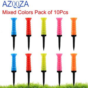 Coussin en caoutchouc souple Top Tees de golf en plastique 83mm 3.26 pouces Couleurs mélangées Paquet de 10Pcs cadeau pour mari femme enfants de haute qualité 240304