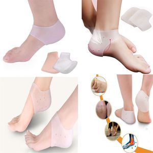 Protector de silicona suave para el cuidado de la piel del pie, calcetines para el talón, previene la piel seca contra la descamación, Gel hidratante lavable, Protector de pie da413