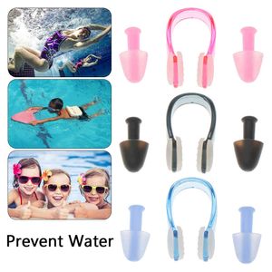 Soft Swimming Earplugs Nose Clip Case Protective Prevent Water Protection Ear Plug Waterproof Silicone Swim Dive Supplies