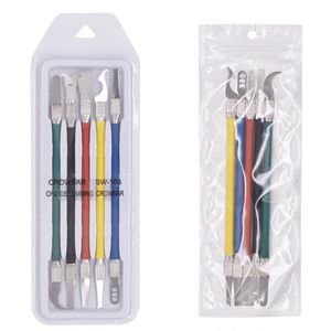 Couteau à levier CPU 5 en 1, doux et fin, réparation de téléphone portable, carte mère, puce IC, outils pour enlever la colle, jeu de lames