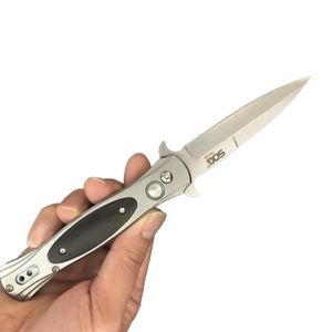 SOG ST2 Fibre en carbone Handle de couteau tactique automatique CPM CPM BM3300 A07 162 UTX85 Camping Pocket Knife7289880