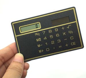 Calculadora de tarjeta solar Slim Palm Pequeña computadora de oficina Estudiante Mini calculadora portátil