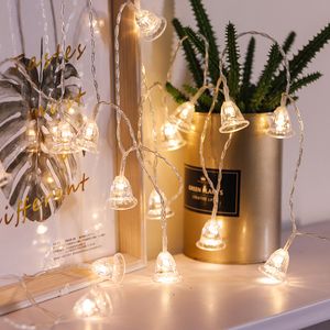 Solar Garden Outdoor Light 20/50/100 LED Christmas Bells String Lamp Power Strings Lights Jardines a prueba de agua ChristmasDay Decor para exteriores