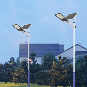Lampes solaires Sécurité extérieure Projecteur LED Télécommande IP67 Étanche Lampadaire Cour Parking Parc Jardin Terrain de basket Sentier Fermes crestech