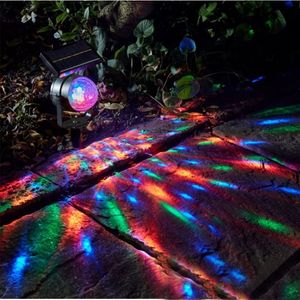 Lampes solaires tournant LED lumière colorée économie d'énergie ampoule de projection lumières utiliser 14500 lampe étanche jardin pelouse outil extérieur 231Y