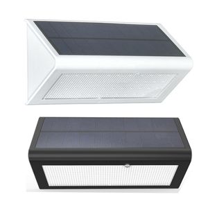 Luces solares de pared con sensor de radar, 48 LED, luces impermeables para exteriores, ahorro de energía, jardín, camino, patio, césped