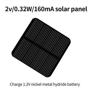 Panel solar 2V 160mA 0.32W Electrónico DIY Pequeño para cargador de teléfono celular Juguete de luz para el hogar, etc. Celular 50 * 50 mm