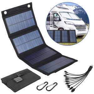 Panneau solaire Chargeur de pliage Batterie portable pour téléphone portable ACCESSORIES DE CAMPING DE CAMPING EN BANQUE DE PORRE