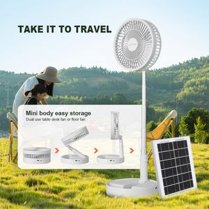 Ventilateur alimenté par panneau solaire Accessoires de lumière solaire Ventilateur de refroidissement extérieur USB Mini ventilateur solaire pour voyager en camping