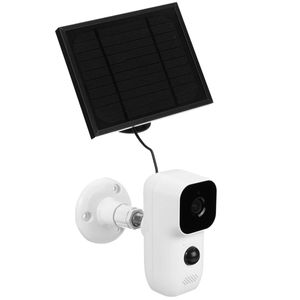 Panel solar WiFi Cámara 1080P HD Free Water-Battery Cámara IP al aire libre IP65 Impermeable para la seguridad del hogar CCTV