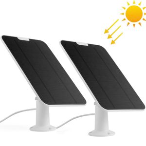 Panneaux solaires 2 pièces dans le pack Panneau solaire Chargeur de batterie solaire alimentaire en continu pour la caméra de sécurité startVision Zumimall Eufy Reolink, etc. 221104
