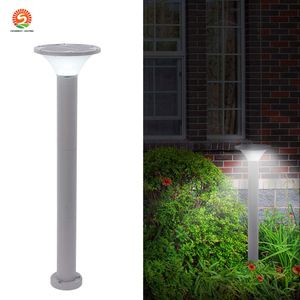 Iluminación de camino solar Decoración de jardín de paisaje con sensor de encendido / apagado automático Cuerpo de aluminio ajustable de tres alturas para patio de césped